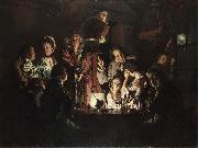 Joseph wright of derby An Experiment on a Bird in an Air Pump oil on canvas